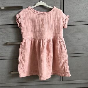 Pink Casual Kids Dress
